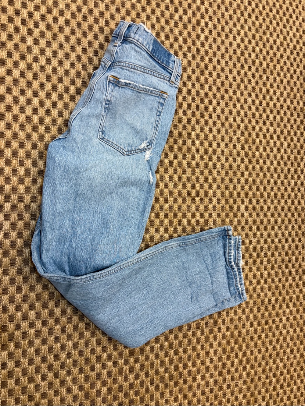 Abercrombie & Fitch High Rise Dad Jeans Distressed Light Wash 26 - Picture 9 of 9